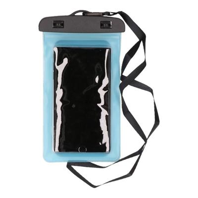 Bellatio Design Telefoonhoesje - blauw - kunststof - 21 x 11,5 cm - waterdicht
