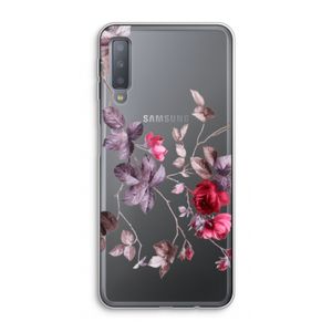 Mooie bloemen: Samsung Galaxy A7 (2018) Transparant Hoesje