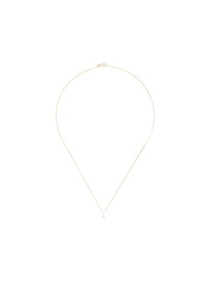 LE STER collier Bombette Solitaire en or jaune 18ct orné de diamants