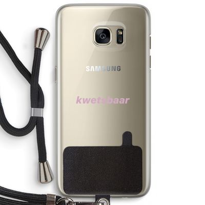 kwetsbaar: Samsung Galaxy S7 Edge Transparant Hoesje met koord