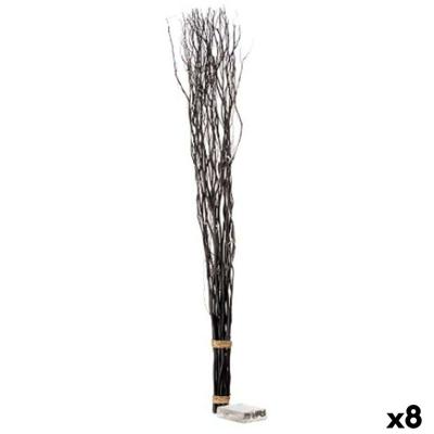 Boeketten Gift Decor F23606-B F23606-B Zwart Hout 7,5 x 120 x 7,5 cm LED Licht (8 Stuks)