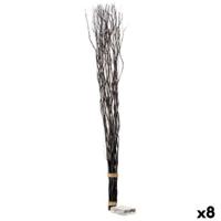 Boeketten Gift Decor F23606-B F23606-B Zwart Hout 7,5 x 120 x 7,5 cm LED Licht (8 Stuks)