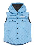 DSQUARED2 KIDS gilet matelassée à capuche - Bleu - thumbnail