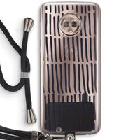 Moroccan stripes: Motorola Moto G6 Transparant Hoesje met koord Moroccan stripes: Motorola Moto G6 Transparant Hoesje met koord