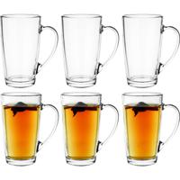 Glasmark Theeglazen/koffie glazen Sheffield - transparant glas - 12x stuks - 400 ml - thumbnail