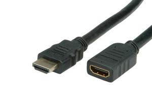 VALUE HDMI + Ethernet M/F 1 m HDMI kabel HDMI Type A (Standaard) Zwart