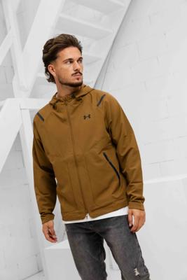 Under Armour Unstoppable Trainingsjack Heren Bruin - Maat S - Kleur: Bruin | Soccerfanshop