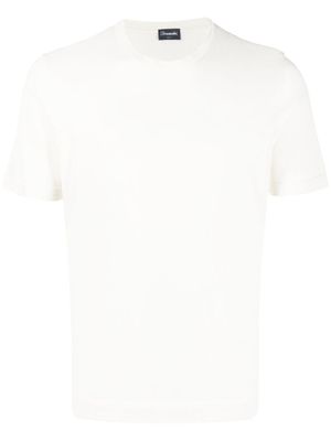 Drumohr t-shirt en coton à col rond - Tons neutres