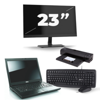 Dell Latitude E6500 - Intel Core 2 Duo - 15 inch - 4GB RAM - 240GB SSD - Windows 10 Home + 1x 23 inch Monitor - thumbnail