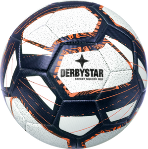 Derbystar Mini Voetbal Mini Ball Street Soccer V22 Wit blauw oranje