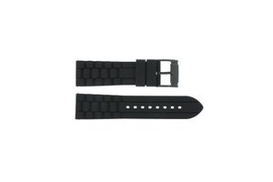 Horlogeband Fossil FS4487 / FS4628 / FS4605 / JR1425 / MACHINE Silicoon Zwart 24mm