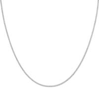 Gerhodineerd 925 Zilveren Collier met Bismarck Schakel | Klassiek en Duurzaam Design