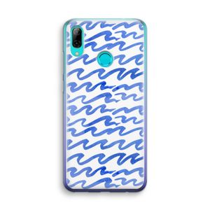 Blauwe golven: Huawei P Smart (2019) Transparant Hoesje