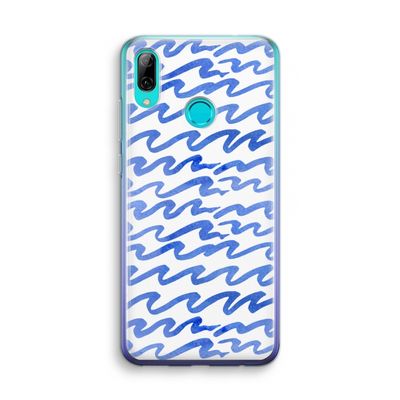 Blauwe golven: Huawei P Smart (2019) Transparant Hoesje