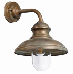 Moretti Luce Strakke buitenlamp Little Mill - verouderd messing 3350.T.AR