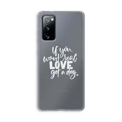 Partner in crime: Samsung Galaxy S20 FE / S20 FE 5G Transparant Hoesje