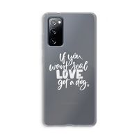 Partner in crime: Samsung Galaxy S20 FE / S20 FE 5G Transparant Hoesje