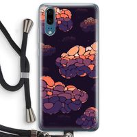 Patroon Wolken: Huawei P20 Transparant Hoesje met koord