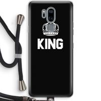 King zwart: LG G7 Thinq Transparant Hoesje met koord