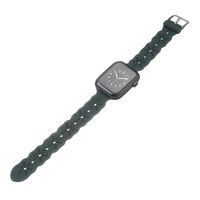 Bandje geschikt voor Apple Watch 42/44MM - Maat L - Sportband - Horlogebandje - Polsband - Kunstleer - Groen - thumbnail