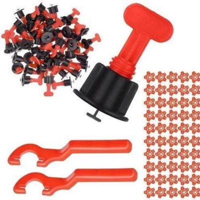 Prestara Tegel Levelling Systeem Set | Herbruikbaar Nivelleersysteem | 100 Clips + 50 Kruizen + 2 Sleutels