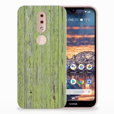 Nokia 4.2 | Bumper Hoesje | Green Wood