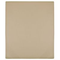 Hoeslaken jersey 140x200 cm katoen taupe