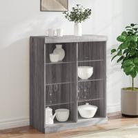 Dressoir met LED-verlichting 81x37x100 cm grijs sonoma eiken - thumbnail