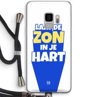 Laat de zon in je hart: Samsung Galaxy S9 Transparant Hoesje met koord