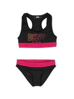 Dkny Kids bikini à logo imprimé - Noir - thumbnail