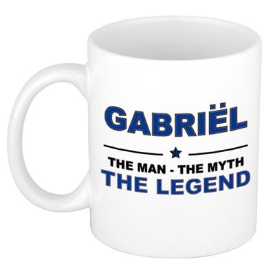 Gabri?l cadeau mok - man myth legend - naam koffiemok - 300 ml - collega - vaderdag