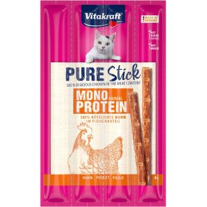 Vitakraft Pure Stick kip kattensnack (4 x 5 g) 10 verpakkingen