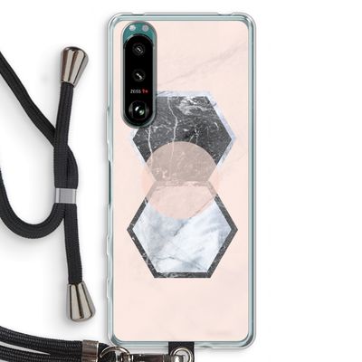 Creatieve toets: Sony Xperia 5 III Transparant Hoesje met koord