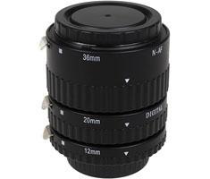 Meike tussenringen set ECO 12/20/36mm voor Nikon FX, DX