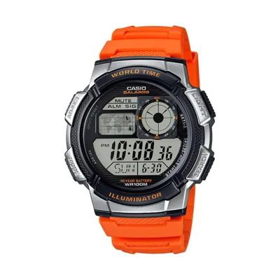 Casio WORLD TIME ILLUMINATOR Oranje (Ø 43 mm) Heren horloge