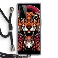 Tiger and Rattlesnakes: OnePlus 9 Pro Transparant Hoesje met koord