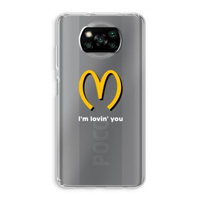 I'm lovin' you: Xiaomi Poco X3 NFC Transparant Hoesje