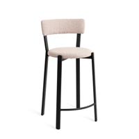 Jesper Home Barkruk 'Obu' Bouclé, kleur Blush Blush (zithoogte 65cm)