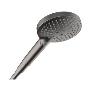 Handdouche HansGrohe Raindance Select S PowderRain 120 3jet Geborsteld Zwart Chroom