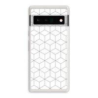 Zwart-witte kubussen: Google Pixel 6 Pro Transparant Hoesje