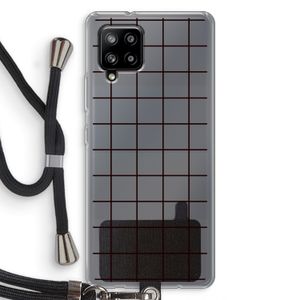 Rooster: Samsung Galaxy A42 5G Transparant Hoesje met koord