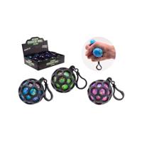 Johntoy squeeze glitterbal sleutelhanger