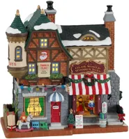 Lemax santa's list toy shop verlicht kersthuisje Caddington Village 2022 Lemax santa's list toy shop verlicht kersthuisje Caddington Village 2022