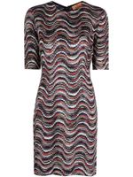 Missoni robe courte Zigzag à manches courtes - Rose