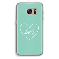 Best heart pastel: Samsung Galaxy S7 Transparant Hoesje