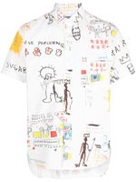 Junya Watanabe MAN chemise en coton à imprimé graphique - Blanc