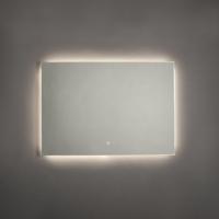 Adema Squared Badkamerspiegel - 100x70cm - indirecte LED verlichting - touch schakelaar - spiegelverwarming JG2112-1070