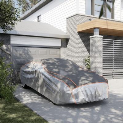 Autohoes voor sedan hagelbescherming L zilverkleurig en grijs