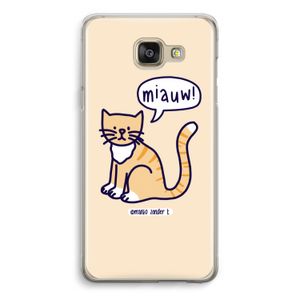 Miauw: Samsung Galaxy A5 (2016) Transparant Hoesje