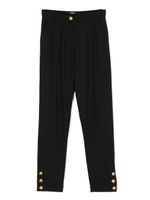 Balmain Kids pantalon taille haute à manches boutonnées - Noir - thumbnail